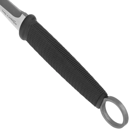 K25 RK-32693 Boot Knife Rubber Black, Titanium/Brushed 3Cr13Mov