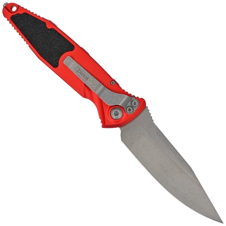 Microtech Socom Elite Auto S/E Automatic Knife Red Aluminum, Apocalyptic M390MK by Tony Marfione (160A-10APRD)