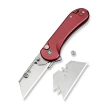 Civivi Elementum Utility Knife Burgundy Aluminum, Stonewashed 6Cr13 (C23039B-5)