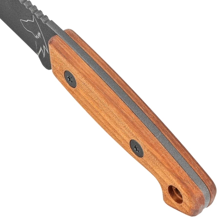 Turq Gear Wolf Drop Point Walnut Full Cubic HW Tungsten, Cerakote Tungsten Sleipner