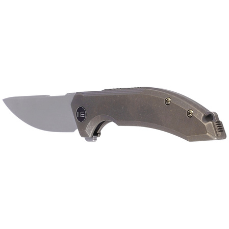 WE Knife Quixotic Bronze Titanium, Silver Bead Blasted CPM 20CV (WE21016-5)