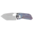 Remette RT-Peregrine Falcon Knife Thunder Lightning Titanium, Hand Grinding Pearlescent M390 (RTT1-T)
