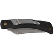 Mikov Crocodile Black ABS Folding Knife, Mirror Finish with Clip (243-NH-1/C CLIP/BLACK)