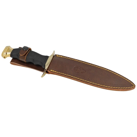 Muela 95-190 Black Rubber Knife, Satin 420H