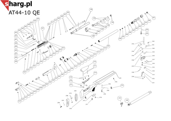 Hammer movement bush for Hatsan AT44, Airmax, BullBoss, Trophy, Nova Series airguns (2623)