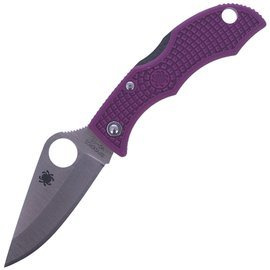 Spyderco Ladybug 3 FRN Purple Plain knife (LPRP3)