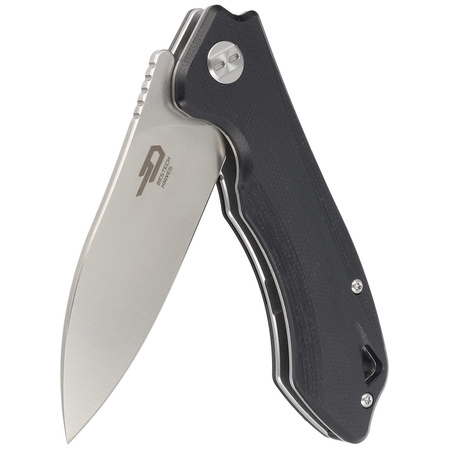 Bestech Knife Beluga Black G10, Stonewashed / Satin D2 (BG11D-2)
