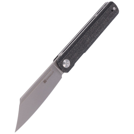 Sencut Knife Bronte Black Micarta, Gray Stonewashed 9Cr18MoV (SA08A)