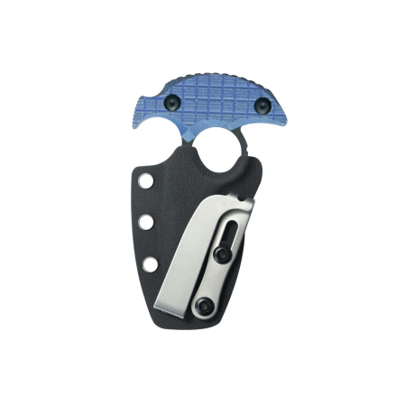 Nóż Kubey Cavy Blue Micarta, Blackwashed 14C28N by MUZI Design (KU403C)