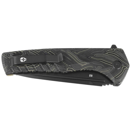Nóż składany Tekto F3 Charlie Damascus G10, Black HW, Black D2
