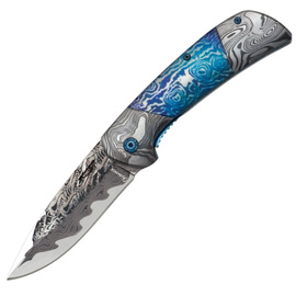 Martinez Albainox Knife Blue Steel, 3D Damask Design 3Cr13Mov (25127)