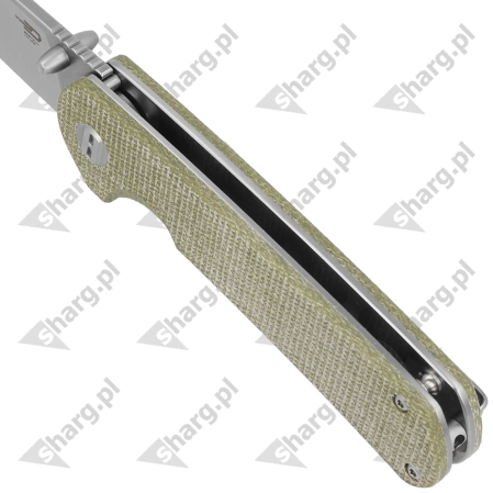 Nóż składany Bestech Sledgehammer Beige Micarta, Satin / Stonewashed D2 (BG31D)