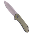 CIVIVI Knife Elementum Flipper Olive Micarta, Satin Finish (C907S)