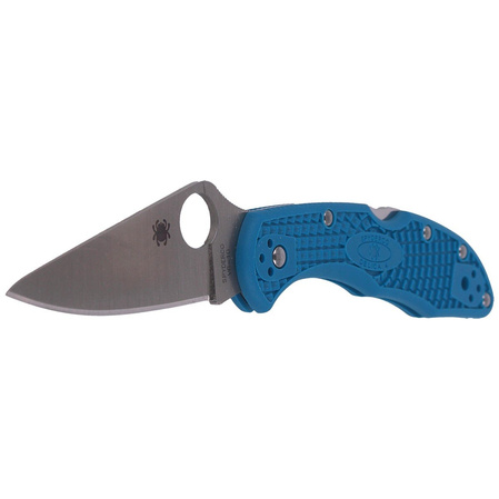 Nóż składany Spyderco Delica 4 FRN Blue Flat Ground Plain (C11FPBL)