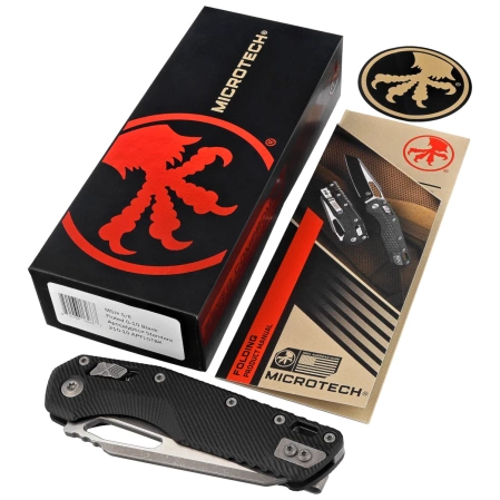 Nóż składany Microtech MSI S/E Ram-Lok Black Fluted G10, Apocalyptic M390MK by Tony Marfione (210-10APFLGTBK)