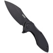 Kubey Knife Noble, Black G10, Dark Stonewashed D2 (KU236F)