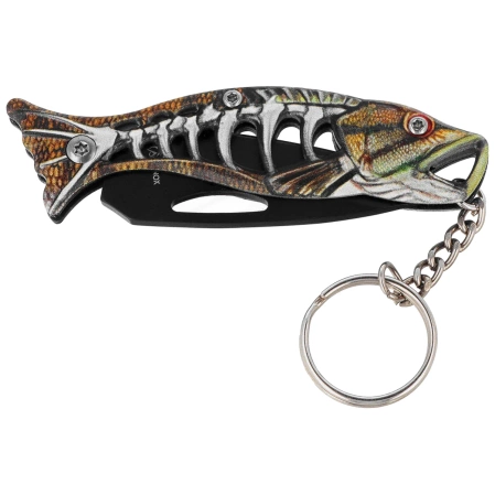 Nóż wędkarski brelok Martinez Albainox Golden Aluminium, Black 3Cr13Mov (18504-GD)