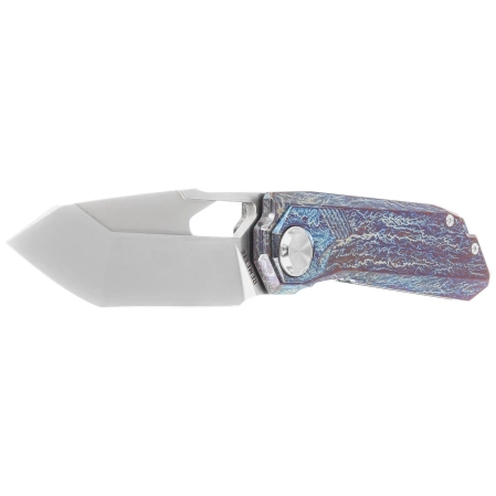 Nóż składany Remette RT-Peregrine Falcon Thunder Lightning Titanium, Hand Grinding Pearlescent M390 (RTT1-T)