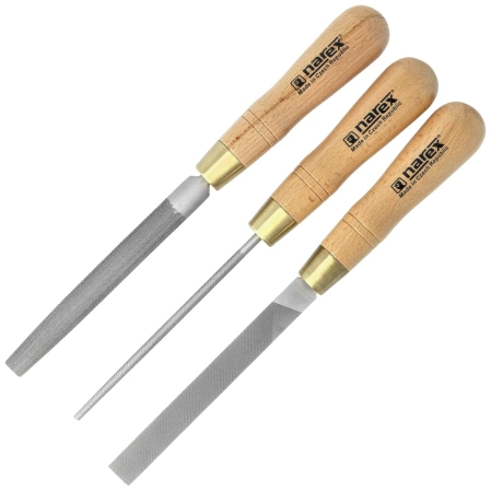 Zestaw pilników do metalu Mikov Narex Profi 3 szt. 150 mm (854301)