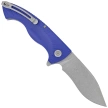 Kubey Timberwolf KU208G Knife Blue G10, Stonewashed 14C28N