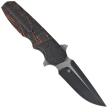 Bestech Freefall Black Titanium/Black-Orange G10 Knife, Black Stonewashed/Satin CPM S35VN by Jason Clark (BT2007B)