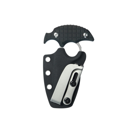 Kubey Cavy Pushdagger Black G10, Stonewashed 14C28N by MUZI Design (KU403A)