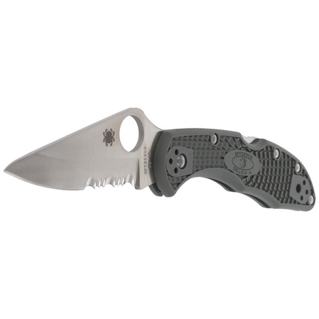 Spyderco Delica 4 FRN Foliage Green CombinationEdge Knife (C11PSFG)