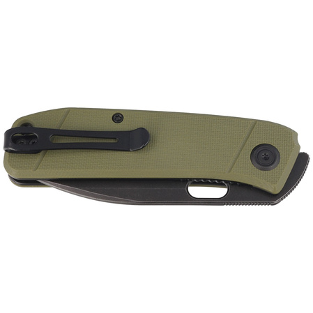 Kubey Knife Hyde, Green G10, Dark Stonewashed 14C28N by Colin Maisonpierre (KU2104B)