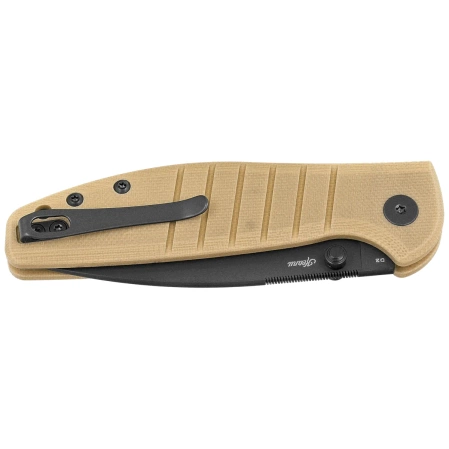 Nóż składany Bestechman Goodboy Jr. Khaki G10, Black PVD D2 by Keanu Alfaro (BMK10F)