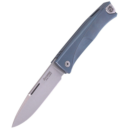 LionSteel Thrill Knife Blue Titanium, Satin M390 by Molletta (TL BL)
