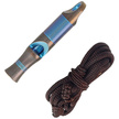 We Knife Whistle Blue Titanium with Brown Paracord (A-05BP)