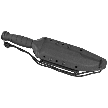 Fox Defender Black FRN, Black Top Shield N690Co Knife (FX-689B)