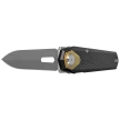 Remette RT-Infinite Power Knife Black Titanium, Hand Grinding Pearlescent M390 (RTIP-A)