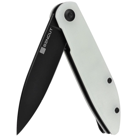 Nóż składany Sencut Bocll II Natural G10, Black Stonewashed D2 by Brad Zinker (S22019-2)