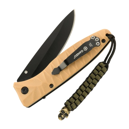 M-Tac knife lanyard Cuboid Skull Black/Olive paracord (10285201)