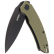 Nóż składany Kubey Knife Leaf Green G10, Black Stonewashed AUS-10 by Tiguass (KU333C)