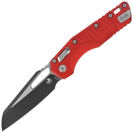 Microtech MSI S/E Knife Red Frag Aluminum, Black M390MK by Tony Marfione (210-1FRRD)