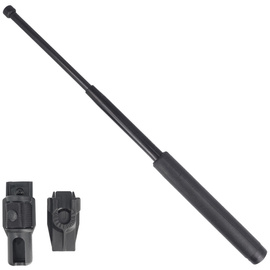 Pałka teleskopowa hartowana ESP 18'' leather-imitation grip (ExB 18HL-BK BH-54HL)