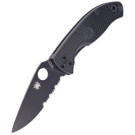 Nóż składany Spyderco Tenacious Lightweight Black FRN, Black Combo 8Cr13MoV by Eric Glesser (C122PSBBK)