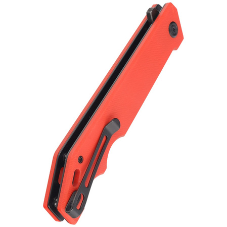 Nóż składany Kubey Knife Pylades Red G10, Blackwash AUS-10 (KU253B)