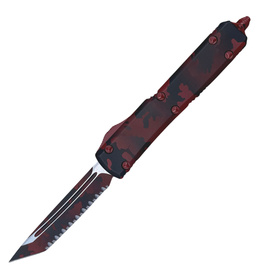 Nóż automatyczny OTF Microtech Ultratech T/E Signature Red Camo Cerakote Aluminium, Red Camo Cerakote F/S M390 by Tony Marfione (123-3RCS)