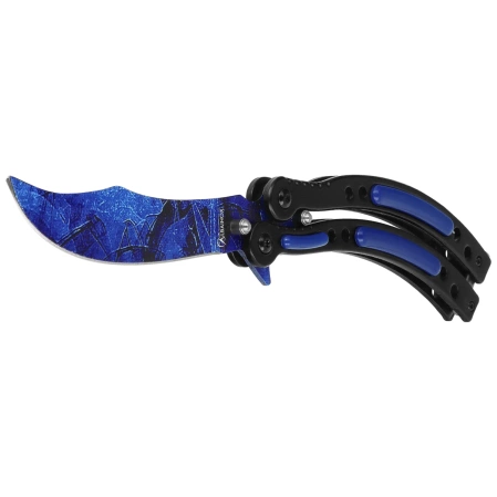 Nóż motylek Martinez Albainox Balisong Blue ABS/Black Steel, Colorful Blue 3Cr13Mov (02129)