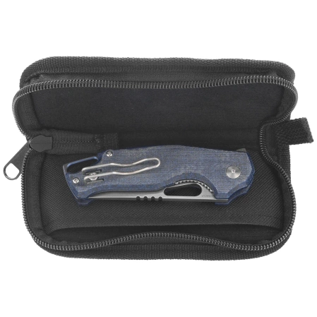 Nóż składany MKM Vincent Denim Canvas Micarta, Stonewashed MagnaCut by Jesper Voxnaesi (MK VCM-DC)