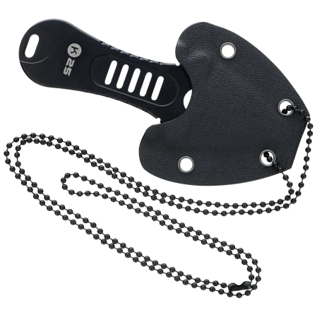K25 RK-32759 Neck Knife Black Steel, Black Titanium 7Cr17MoV