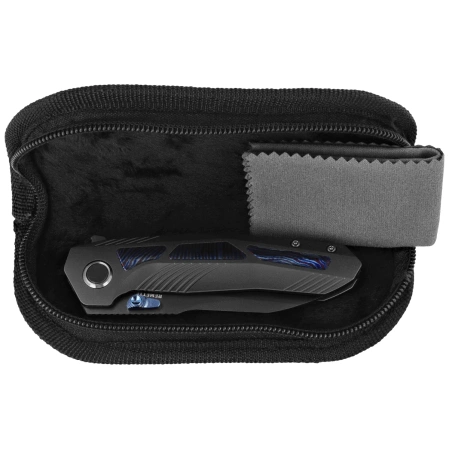 Nóż składany Remette Kestrel Black DLC Titanium/Timascus, Black DLC CPM S35VN (RTPO-E)