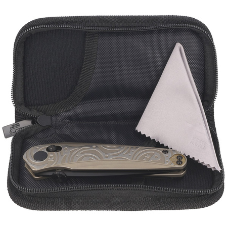 Bestech Mothus Light Bronze Titanium, Black PVD M390 by Kombou Knife (BT2206C)