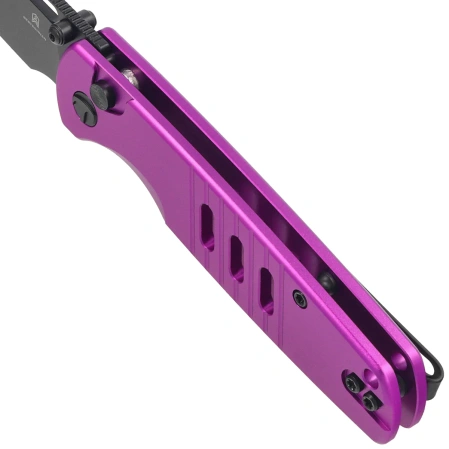 Nóż składany Bestechman Vector Purple Aluminium, Black PVD D2 (BMK15F)