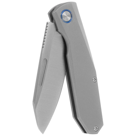 Nóż składany Remette Squirrel Gray Titanium, Manual Fine Grinding Satin M390 (RTDP-G)
