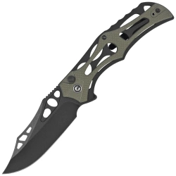 Nóż składany Civivi Biophase Black Aluminium/OD Green G10, Black Stonewashed Nitro-V (C23083C-2)