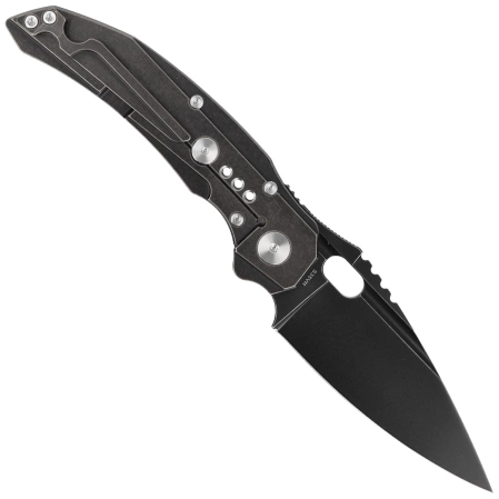Bestech Exploit Black Titanium/CF, Black Stonewashed CPM S35VN by Todd Knife and Tool (BT2005G)
